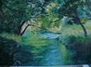 Kleiner Flusslauf Öl 70x50